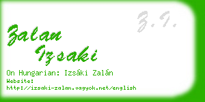 zalan izsaki business card