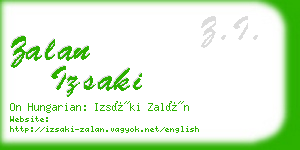 zalan izsaki business card